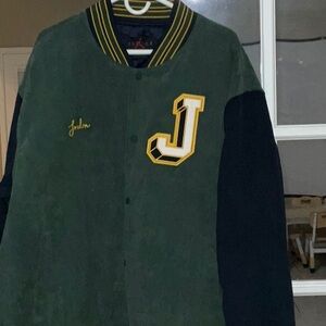 Jordan Green and Black Varsity Jacket